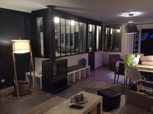 Démolition mur porteur mise en place IPN et verrière pour Cuisine Villepreux