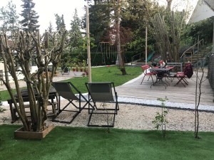 Terrasse bois sur plot Feucherolles