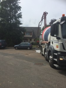 terrasse Feucherolles Dalle beton avec treillis soudées et joints de dilatation